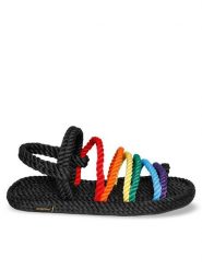 Bohonomad Sandały Havana HVN.2077.WRS Kolorowy. Sandały Bohonomad, bez wzorów, z materiału, bez obcasa, na płaskiej podeszwie, bez zapięcia. Za 259.99 zł.