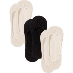 Skarpetki stopki do balerinek (3 pary) bonprix cielisto-czarny. Skarpety bonprix. Za 29.97 zł.