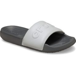 Klapki Dla Dorosłych Crocs All Day Slide. Czarne klapki Crocs, bez wzorów, z materiału, bez obcasa. Za 139.99 zł.