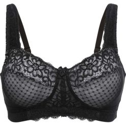 Biustonosz odciążający, bez fiszbinów bonprix czarno-matowy srebrny. Biustonosze bonprix. Za 49.99 zł.