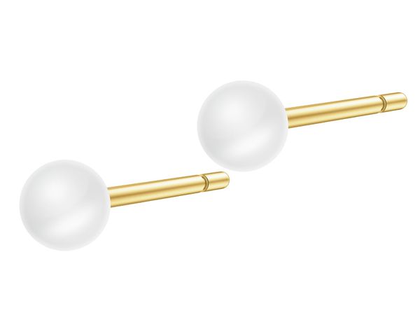 Złote kolczyki z perłami. Żółte kolczyki Apart, złote. Za 329.00 zł.