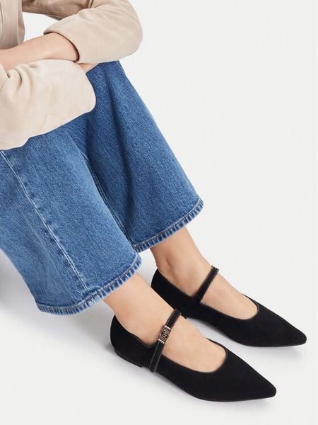 MEXX Baleriny EO-WS1314-01 Czarny. Czarne baleriny Mexx, bez wzorów, bez obcasa. Za 299.99 zł.