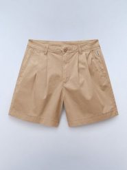 NAPAPIJRY Szorty "Nara" w kolorze jasnobrązowym rozmiar: W29. Brązowe szorty NAPAPIJRY, bez wzorów, z bawełny. Za 202.03 zł.
