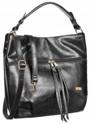 Shopperka c. szara Peterson [DH] PTN CP204428 DARK GR. Szare shopper Peterson, bez wzorów, ze skóry ekologicznej, bez dodatków. Za 131.99 zł.