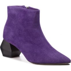 Botki L37 - Bliss Z26 Purple. Fioletowe botki L37, bez wzorów, ze skóry, bez obcasa, bez zapięcia. W wyprzedaży za 389.00 zł.