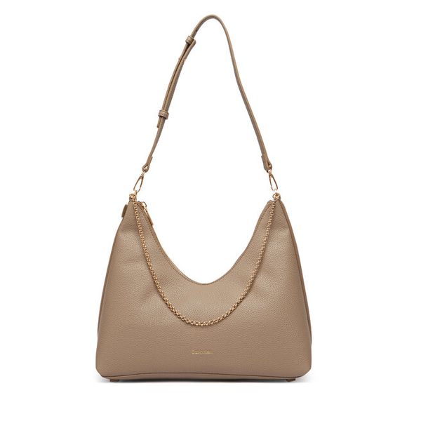 Torebka Calvin Klein. Brązowe torebki klasyczne Calvin Klein, bez wzorów, bez dodatków. Za 368.99 zł.
