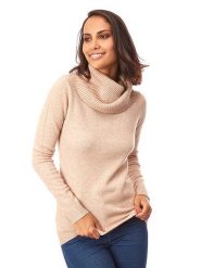 Soft Cashmere Golf w kolorze beżowym rozmiar: 38/40. Brązowe golfy Soft Cashmere, bez wzorów, z kaszmiru, bez ramiączek. Za 158.10 zł.