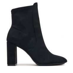 Botki Aldo. Czarne botki Aldo, bez wzorów, bez obcasa, na słupku, bez zapięcia. Za 389.99 zł.