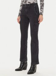 Guess Jeansy W4BA1B D5JF2 Szary Slim Fit. Szare jeansy Guess, z aplikacjami. Za 259.99 zł.
