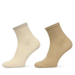 Skarpety krótkie Tommy Hilfiger. Brązowe skarpety TOMMY HILFIGER, bez wzorów. Za 49.99 zł.