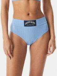 Calvin Klein Underwear Figi klasyczne z wysokim stanem LV00QF8713 Niebieski. Niebieskie figi Calvin Klein Underwear, l, bez wzorów, z bawełny. Za 119.99 zł.