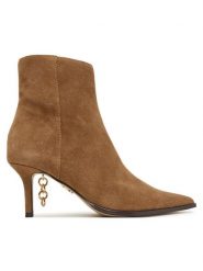 Steve Madden Botki Link In 11005698 Beżowy. Brązowe botki Steve Madden, bez wzorów, ze skóry, bez obcasa, na szpilce, bez zapięcia. Za 689.99 zł.