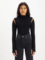 Levi´s Sweter "Jupiter" w kolorze czarnym rozmiar: XL. Czarne swetry s, bez wzorów, bez ramiączek. Za 118.84 zł.