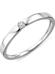Diamant Exquis Złoty pierścionek z diamentem rozmiar: 48. Szare pierścionki Diamant Exquis, z diamentem, złote. Za 1,056.72 zł.