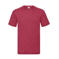 Koszulka Unisex Dla Dorosłych Valueweight. Czerwone bluzki FRUIT OF THE LOOM, m, bez wzorów, sportowe, bez kołnierzyka, bez ramiączek. Za 35.99 zł.