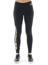 Legginsy z bawełna na co dzień na siłownię. Czarne legginsy LEONE 1947 APPAREL, m, bez wzorów, z bawełny. Za 164.19 zł.
