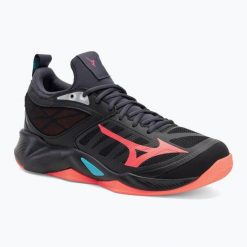 Buty do siatkówki Mizuno Wave Dimension. Czarne obuwie sportowe Mizuno, bez zapięcia, do piłki ręcznej, mizuno wave. Za 299.99 zł.