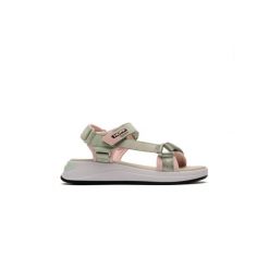 Sandały Hoff Model 12508004barrow Kolor Zielony. Zielone sandały Hoff, bez wzorów, z tkaniny, bez obcasa, bez zapięcia. W wyprzedaży za 379.45 zł.