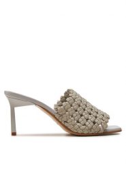 Calvin Klein Klapki Heel Mule Sandal 70 Latt HW0HW02144 Beżowy. Brązowe klapki Calvin Klein, bez wzorów, ze skóry, bez obcasa. Za 479.99 zł.