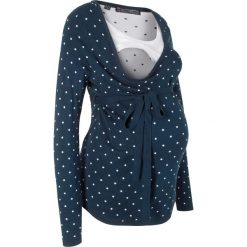 Sweter ciążowy /do karmienia piersią bonprix ciemnoniebieski w kropki. Swetry marki bonprix. Za 89.99 zł.