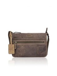 Bellicci Skórzana torebka "Trudy" w kolorze brązowym - 26 x 18 x 4 cm rozmiar: onesize. Brązowe torby na ramię Bellicci, bez wzorów, z materiału, na ramię, bez dodatków. Za 165.99 zł.