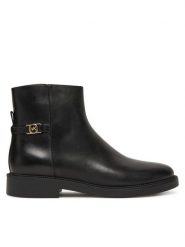 MICHAEL Michael Kors Botki 40F5MAME5L Czarny. Czarne botki MICHAEL Michael Kors, bez wzorów, ze skóry, bez obcasa, na płaskiej podeszwie, bez zapięcia. Za 789.99 zł.