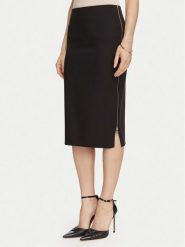Rinascimento Spódnica ołówkowa CFC0130146003 Czarny Slim Fit. Czarne spódnice Rinascimento, l, bez wzorów, z syntetyku, ołówkowe. Za 399.99 zł.