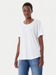 G-Star Raw T-Shirt Rolled Up D24524-4107 Biały Loose Fit. Białe t-shirty G-Star Raw, xs, bez wzorów, z bawełny, bez kołnierzyka, bez ramiączek. Za 139.99 zł.