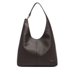 Torebka Calvin Klein. Brązowe torebki klasyczne Calvin Klein, bez wzorów, bez dodatków. Za 1,099.00 zł.