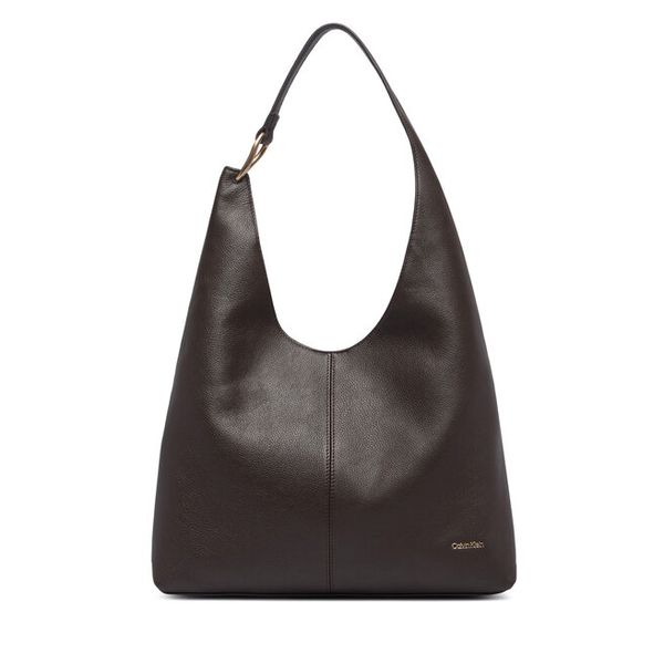 Torebka Calvin Klein. Brązowe torebki klasyczne Calvin Klein, bez wzorów, bez dodatków. Za 1,099.00 zł.