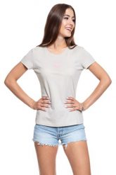 MUSTANG T SHIRT DAMSKI Alexia C Print Dove 1009807 4025. Szare t-shirty Mustang, s, bez wzorów, bez kołnierzyka, bez ramiączek. W wyprzedaży za 39.99 zł.