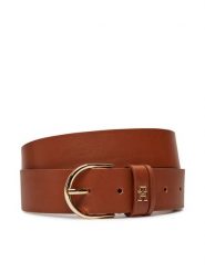 Tommy Hilfiger Pasek Damski Essential Effortless 3.5 AW0AW16837 Brązowy. Brązowe paski TOMMY HILFIGER, bez wzorów, ze skóry. Za 219.99 zł.