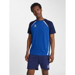 Koszulka Hummel Lead 2.0. Niebieskie bluzki Hummel, bez wzorów, sportowe, bez kołnierzyka, bez ramiączek. Za 170.00 zł.