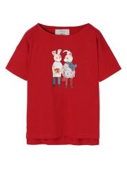 TATUUM Koszulka "Miza" w kolorze czerwonym rozmiar: S. Czerwone bluzki Tatuum, s, bez wzorów, z bawełny, bez kołnierzyka, bez ramiączek. Za 60.88 zł.