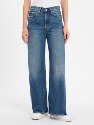 Levi's Dżinsy - Szeroka nogawka w prążki Kobiety Bawełna niebieski, 26-32. Niebieskie jeansy Levi's®, s, bez wzorów. Za 429.95 zł.