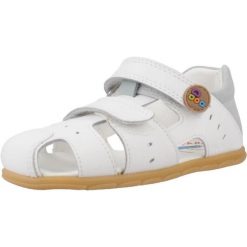 Sandały PABLOSKY 052002P Biały. Białe sandały PABLOSKY, bez wzorów, ze skóry, bez obcasa, bez zapięcia. Za 234.99 zł.