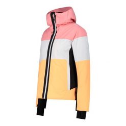 Kurtka damska narciarska damska CMP 33W0706. Białe kurtki narciarskie CMP, s, bez wzorów, z poliesteru, narciarskie. Za 549.99 zł.