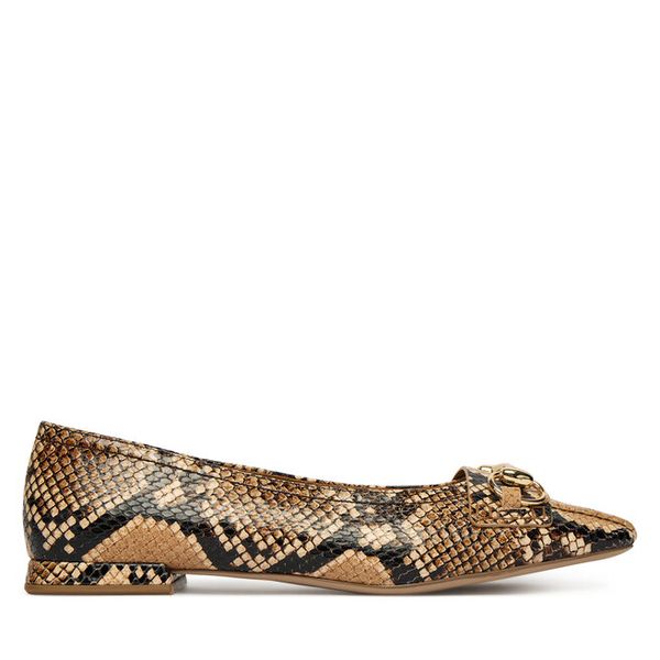 Baleriny HÖGL. Brązowe baleriny Högl, bez wzorów, bez obcasa. Za 759.99 zł.