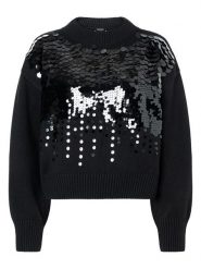 More & More Sweter w kolorze czarnym rozmiar: 44. Czarne swetry More & More, bez wzorów, bez ramiączek. Za 135.17 zł.