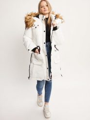CANADA weather gear Parka w kolorze białym rozmiar: S. Białe parki CANADA weather gear, s, bez kaptura. Za 289.13 zł.