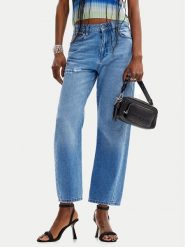 Desigual Jeansy Aike 24WWDD16 Niebieski Straight Fit. Niebieskie jeansy Desigual, bez wzorów. Za 209.99 zł.