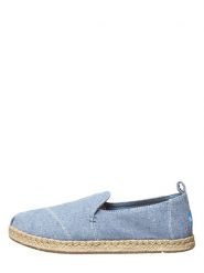 TOMS Espadryle "Alpargata Rope - Slub Chambray" w kolorze błękitnym rozmiar: 36,5. Niebieskie espadryle Toms, bez wzorów, bez obcasa, bez zapięcia. Za 61.60 zł.