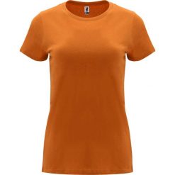 Damska Koszulka Z Krótkim Rękawem Capri. Brązowe bluzki ROLY, xl, bez wzorów, sportowe, bez kołnierzyka, bez ramiączek. Za 31.99 zł.
