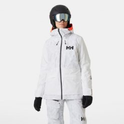 Damska kurtka narciarska Helly Hansen Powchaser 2.0. Szare kurtki narciarskie Helly Hansen, bez wzorów, bez kaptura, narciarskie, primaloft. Za 1,344.00 zł.