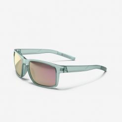 Okulary przeciwsłoneczne kat. 3 MH 530. Niebieskie okulary przeciwsłoneczne DECATHLON, bez wzorów, z materiału, sportowe. Za 119.99 zł.