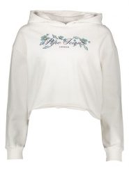 Pepe Jeans Bluza w kolorze białym rozmiar: XS. Białe bluzy Pepe Jeans, xs, bez wzorów, z jeansu, z kapturem. Za 127.65 zł.