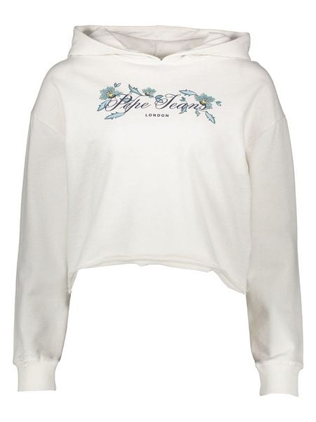 Pepe Jeans Bluza w kolorze białym rozmiar: S. Białe bluzy Pepe Jeans, s, bez wzorów, z jeansu, z kapturem. Za 154.95 zł.