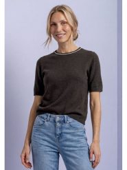 Street One Sweter w kolorze ciemnobrązowym rozmiar: 46. Brązowe swetry Street One, bez wzorów, bez ramiączek. Za 114.95 zł.