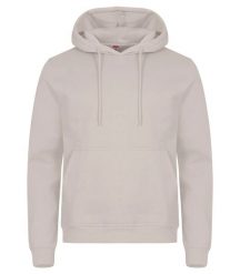 Clique Bluza z kapturem Miami z bawełny i poliestru z recyklingu – Stone. Brązowe bluzy CLIQUE, l, bez wzorów, z bawełny, z kapturem. Za 172.80 zł.