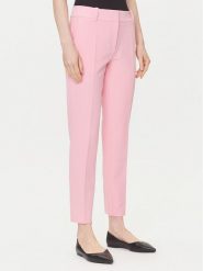HUGO Spodnie materiałowe Hedima-1 50544742 Różowy Slim Fit. Czerwone spodnie materiałowe Hugo, bez wzorów, z materiału. Za 599.99 zł.